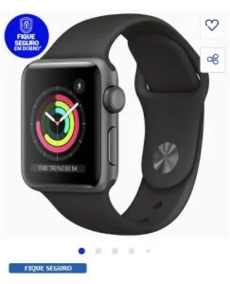 [App] Apple Watch Series 3 (GPS) - 38mm | R$1444