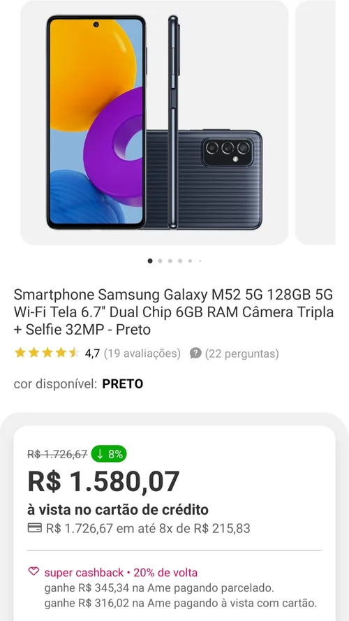 Imagem na descrição da promoção