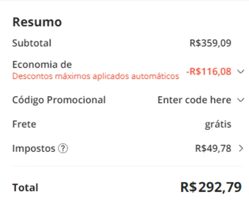 Imagem na descrição da promoção