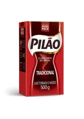 Café Pilão Torrado e Moído Tradicional Vácuo 500 gramas