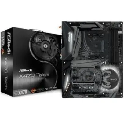 Placa-Mãe ASRock X470 Taichi, AM4, ATX, DDR4 | R$1.280