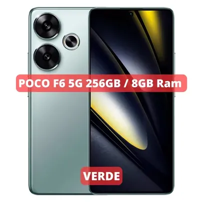 [Com Taxa/ Cashback R$2086] Xiaomi Poco F6 5G: Snapdragon 8 Gen 3, 50MP, 5000mAh, 120W. 256gb/8GB