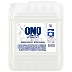 Sabão Líquido Omo Concentrado Lavanderia Profissional Perfect White 7l