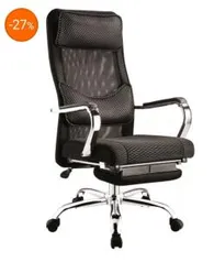 Cadeira Presidente Foshan Reclinável TH B642, Preto - R$789