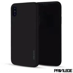 Capa Protetora para iPhone X Slim Finito em TPU Preta R$5