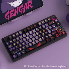 Keycaps, 122 Chaves, Conjunto Completo, Altura OEM, PBT