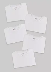 Kit Com 5 Camisetas Masculinas Básicas Hering 