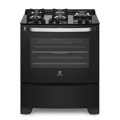 Fogão 5 Bocas Electrolux Preto com Mesa de Vidro e Tripla Chama (76SPV) - Bivolt