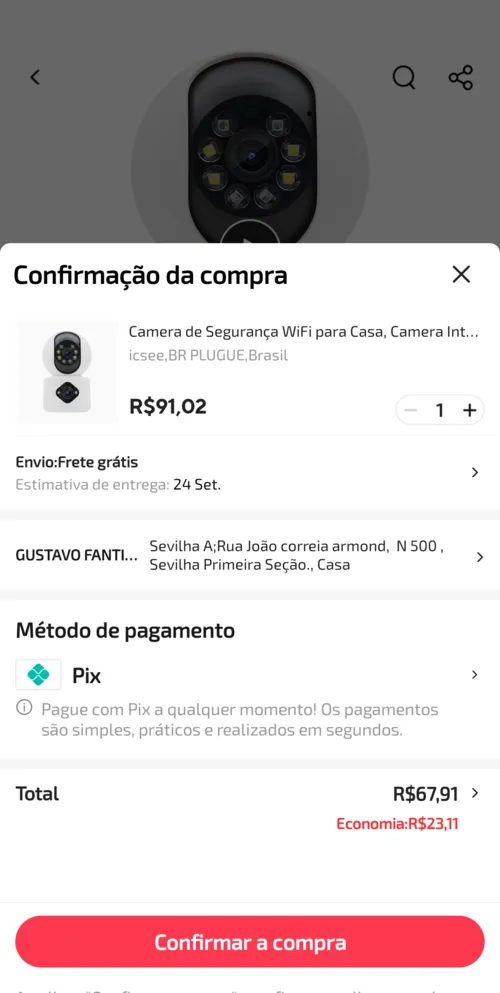 Imagem na descrição da promoção