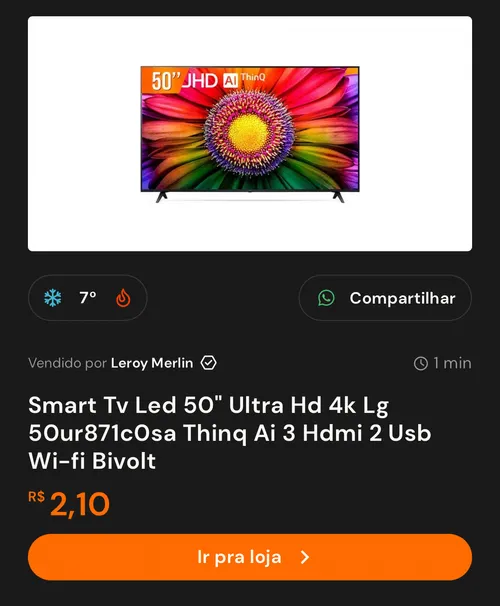 Imagen na descrição da promoção