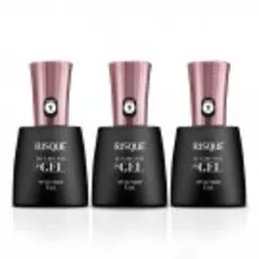 Kit Top Coat Risqué Diamond Gel 3 unidades  9,5ml