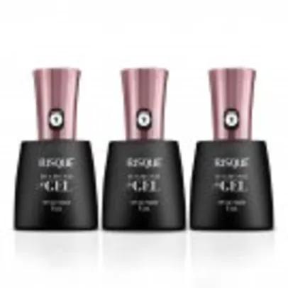 Kit Top Coat Risqué Diamond Gel 3 unidades  9,5ml