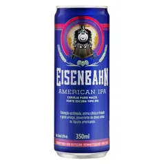 Cerveja Eisenbahn American IPA escura lata 350ml