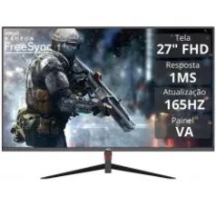 Monitor Gamer HQ Premium GP27V116, 27 Pol, 1ms Full HD, 165Hz, VA, HDMI/DP