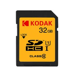 Cartão de memória SD KODAK U1 U3 Classe 10 Suporte 1080P HD  64GB