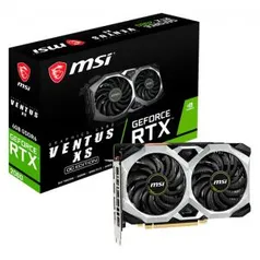 Placa de Vídeo MSI NVIDIA GeForce RTX 2060 Ventus XS 6G OC, 6GB, GDDR6 - GeForce RTX 2060 VENTUS XS 6G OC | R$2.190