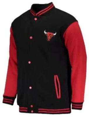 Jaqueta NBA Chicago Bulls Preta e Vermelha - R$ 90