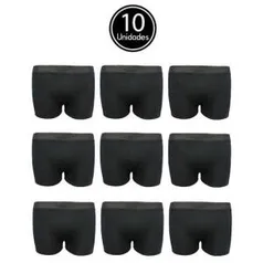 Kit 10 Cueca Boxer de Algodão Cotton Box Masculino C5 | R$56