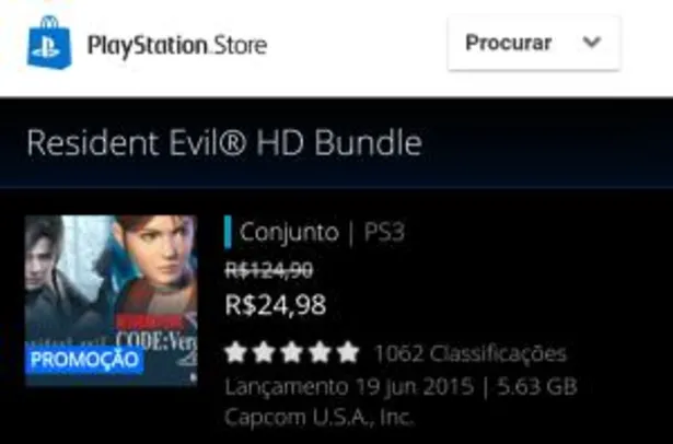 Resident Evil HD Bundle PS3
