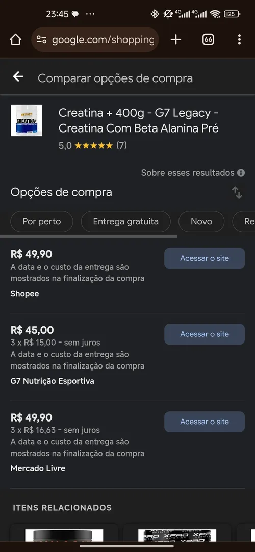 Imagem na descrição da promoção