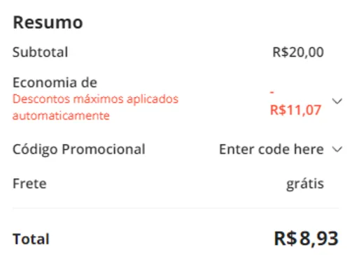 Imagem na descrição da promoção