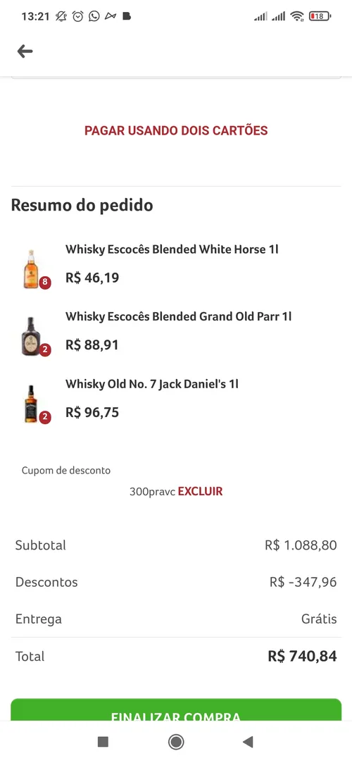 Imagem na descrição da promoção