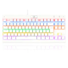 [APP] Teclado Mecânico Redragon Dark Avenger Lunar White Switch Outemu Brown LED Rainbow ABNT2 K568W-R