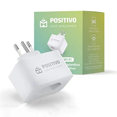 Smart Plug Wi-Fi 10A/1000W- NBR, Positivo Casa Inteligente, ligue ou desligue seus eletrodomésticos através do celular, Compatível com Alexa