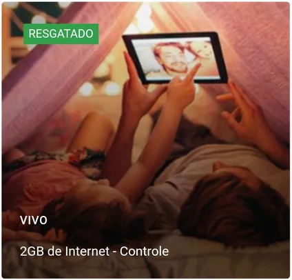 Vivo Valoriza | Resgate de 2gb de internet para plano controle