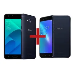 ZenFone 4 Selfie 3GB/32GB Preto + Zenfone Live Preto Tela: 5,5” HD IPS Câmera: 16 MP / Dual: 20MP + 8MP Memória: 32 GB / 3 GB Conectividade: 4G