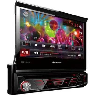 DVD Player Automotivo Pioneer AVH-3880DVD com Tela 7'' USB Retrátil Touch Screen por R$ 699