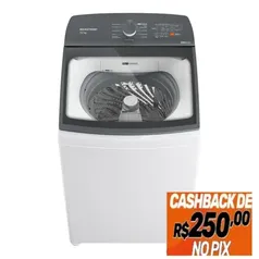 (Com Cashback Brastemp) Lavadora de Roupas Brastemp 15Kg Smart Sensor Branca BWF15AB – 220 Volts