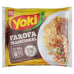 (PRIME) Farofa Mandioca Temperada Yoki 500g | R$3,19