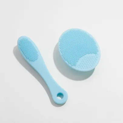 Esponjas de Silicone Para Rosto Azul - Facial Silicone Set