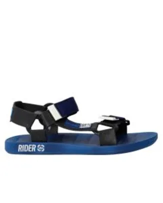 Sandália Papete Velcro PVC Rider - Azul - R$30