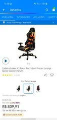 [Cliente Ouro] Cadeira XT racer Speed | R$809