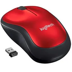 [AMAZON PRIME] Mouse sem fio Logitech M185 Vermelho