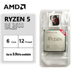 Processador Ryzen 5 2600 6 núcleos 12 threads 3,9Mhz