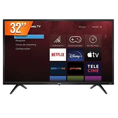 Smart TV LED 32" HD Semp 32R5500 - Wifi, HDMI, USB