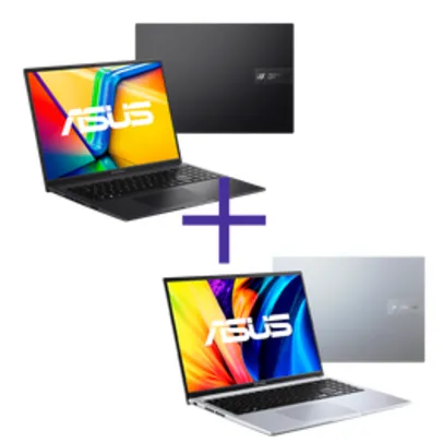 Notebook ASUS Vivobook 16 i5 12450h  RTX2050 8GB 512GB W11 + VivoBook 16 i7 1255u 8gb 256gb 16 IPS