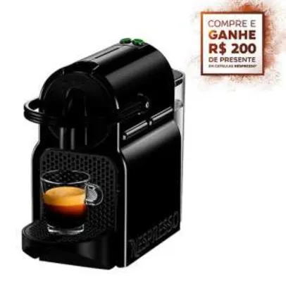 Cafeteira Expresso Nespresso Inissia 19 BAR + 200R$ em cápsulas - R$270