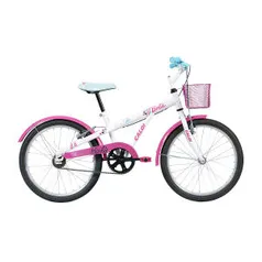 Bicicleta Infantil Aro 20 Caloi Barbie Branca - R$399