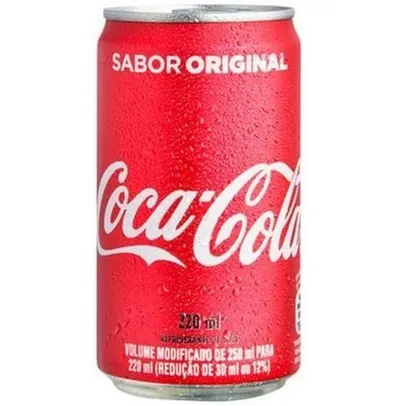 [Com AME R$1,19] Coca Cola Lata 220ml R$2