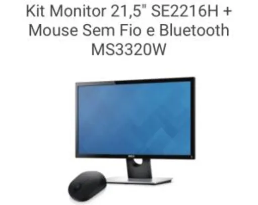 Kit Monitor 21,5" SE2216H + Mouse Sem Fio e Bluetooth MS3320W | R$753