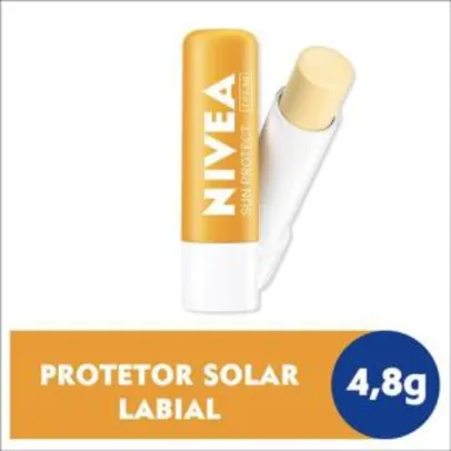 Protetor Solar Hidratante Labial Nivea Sun Protect Alta Proteção FPS 30 4,8g | R$9