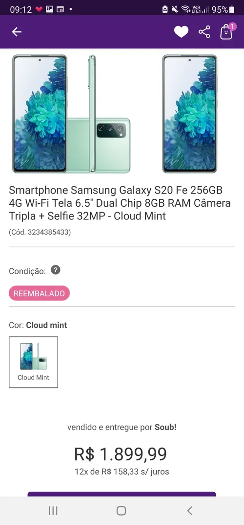 Imagem na descrição da promoção