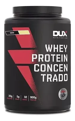 Dux Nutrition Whey Protein Concentrado Pote 900g Sabor Coco