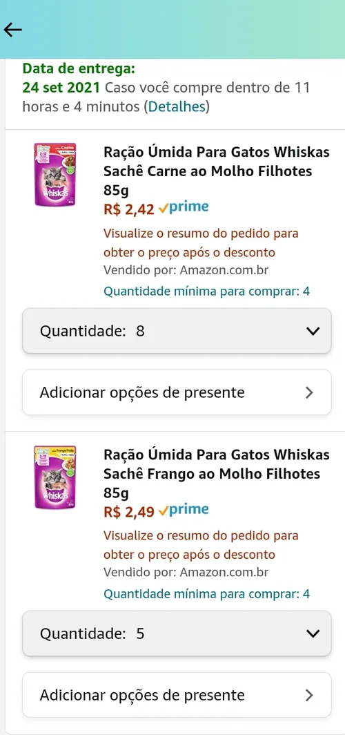 Imagem na descrição da promoção