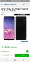 Galaxy S10+ 128 GB - R$3.099