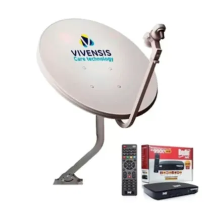 Antena Parabólica Digital + Receptor Bedin Sat Hd Full Hd